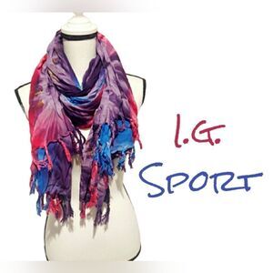 𝅺I.G. sport multi color tie dye scarf
